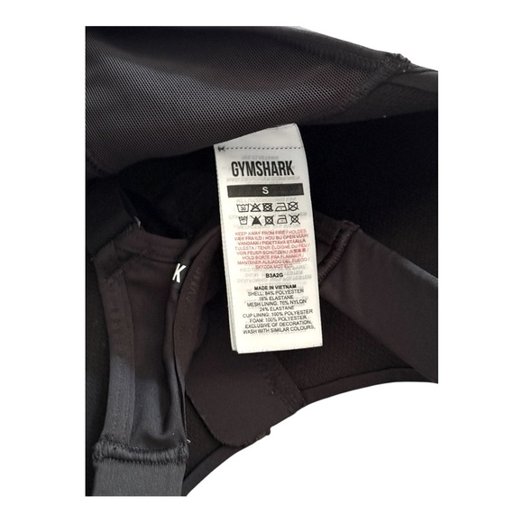 Gymshark Women’s Zipper Front Sports Bra! Black! Small! - Picture 4 of 6